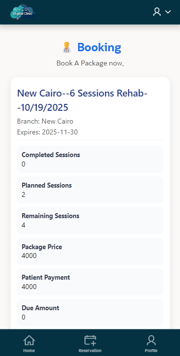 Client Portal Screen