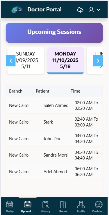 Client Portal Screen